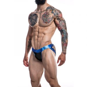 Cut4men - Jockstrap Desire Blaues Kunstleder L