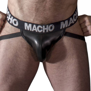 Macho - Mx25nc Jock Schwarzes Leder S
