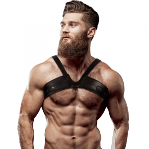 Fetish Submissive Attitude - Brigade Brustgurt Aus Öko-leder Für Mnner