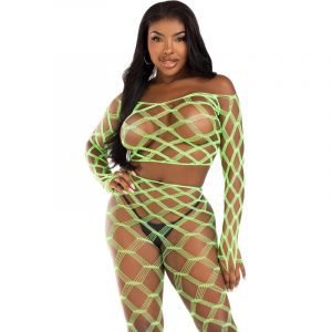 Leg Avenue - Top & Leggins Hardcore Grün