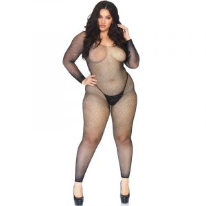 Leg Avenue - Crytalized Net Body Stocking 1x-2x
