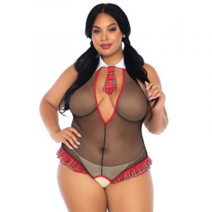 Leg Avenue - Schulmdchen Crothless Fitness Teddy Plus Grosse