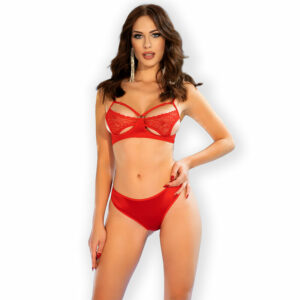 Chilirose - Cr 4676 Set Zwei Teile Rot S
