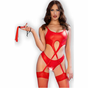Chilirose - Cr 4625 Set Vierteilig, Oberteil, Rot, S