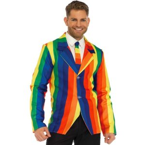 Leg Avenue - Blazer + Krawatte Regenbogen M