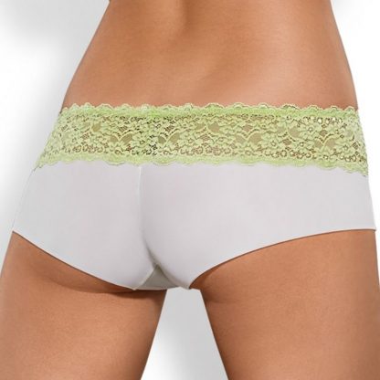 OBSESSIVE PACK TANGA + SHORTIES LACEA VERDE Y BLANCO