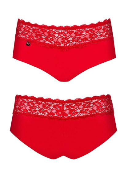 OBSESSIVE PACK 2 SHORTIES LACEA – ROJO Y NEGRO –