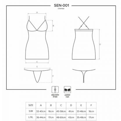 Obsessive Sensual – Sen-001 Chemise Y Tanga