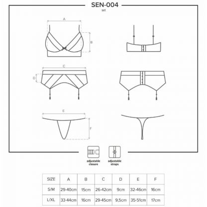 Obsessive Sensual- Sen-004 Set Tres Piezas