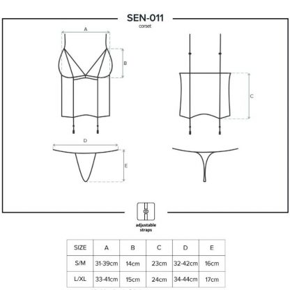 Obsessive Sensual – Sen-011 Corset Y Tanga