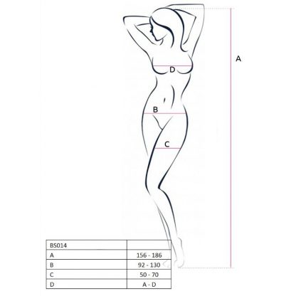 Passion Eroticline Catsuit Blanco Bs008