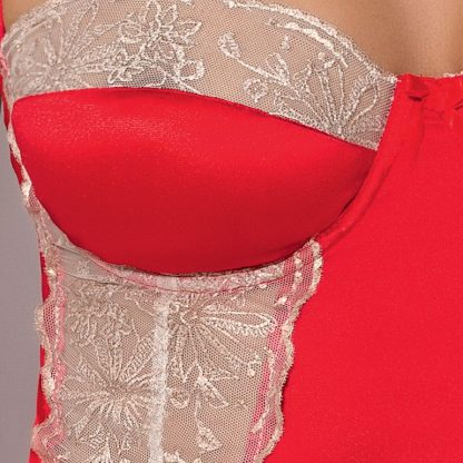 Passion Loraine Chemise & Tanga Rojo