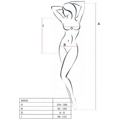 Passion Body Negro Fishnet Talla Unica - Imagen 3