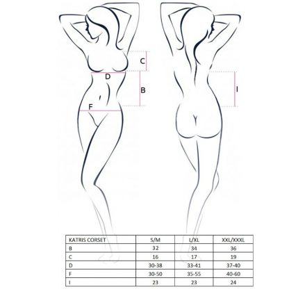 Passion Woman Katriss Corset Negro - Imagen 3