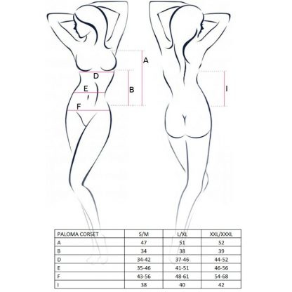 Passion Woman Paloma Corset Blanco - Imagen 2