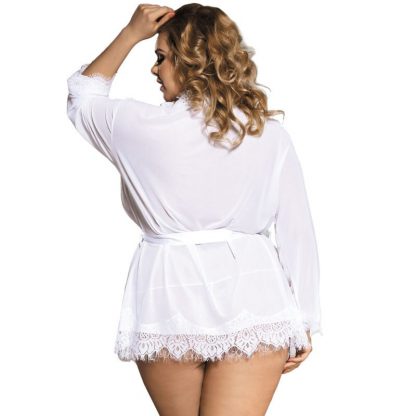 Subblime Queen Plus Babydoll Manga Larga Blanco - Imagen 2
