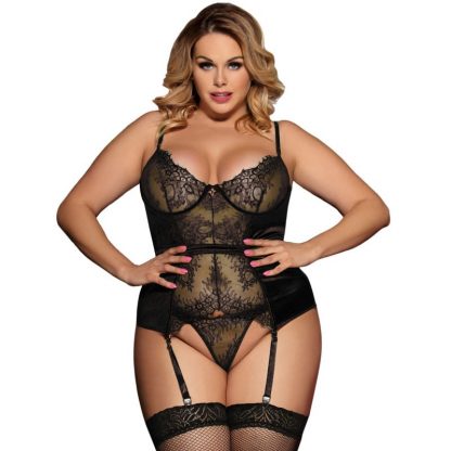 SUBBLIME QUEEN PLUS CORSET DE ENCAJES CENTRAL