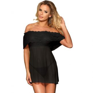 Subblime Vestido Corto + Tanga Negro