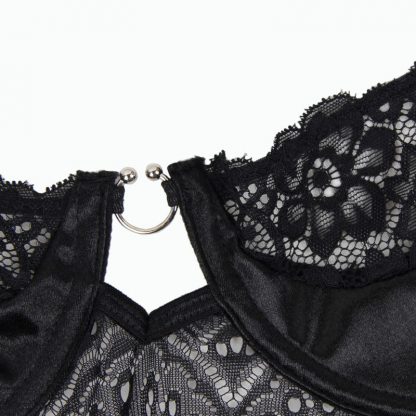 Subblime Corset Negro Con Cinturon - Imagen 5