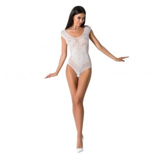 Passion Woman Bs064 Bodystocking Blanco Talla Unica