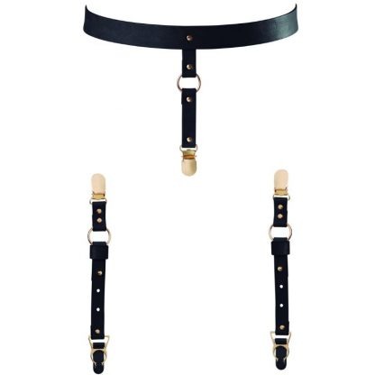 Bijoux Indiscrets Maze Liguero Para Ropa Interior Y Medias Negro - Imagen 2