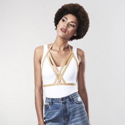 Bijoux Indiscrets Maze Sujetador Con Correas - Marron
