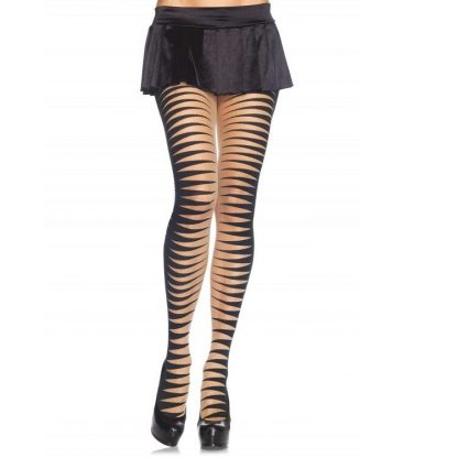 Leg Avenue Medias Cirque En Color Nude/ Negro Talla Unica