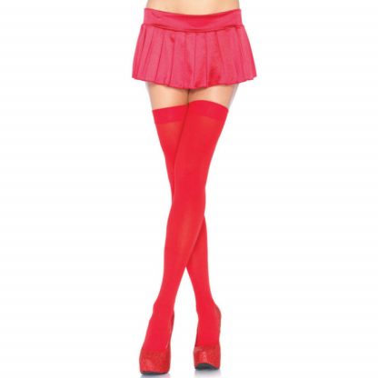 Leg Avenue Medias Opacas Rojo Talla Unica