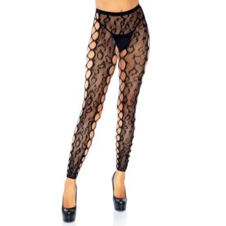 Leg Avenue Footless Crothless Tights Talla única