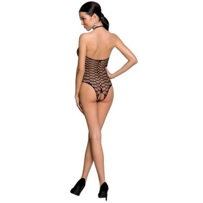 Passion Woman Bs087 Bodystocking Negro Talla Unica - Imagen 2