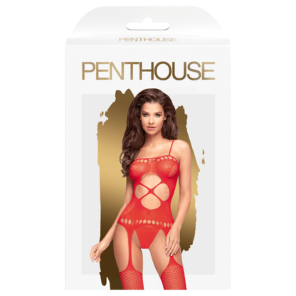 Penthouse Hot Nightfall Bodystocking Rojo
