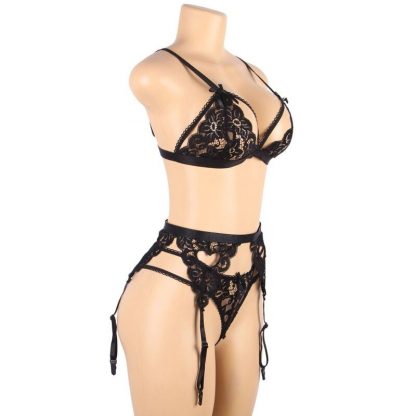 SUBBLIME SET TRES PIEZAS SUJETADOR + LIGUERO + TANGA - Imagen 9