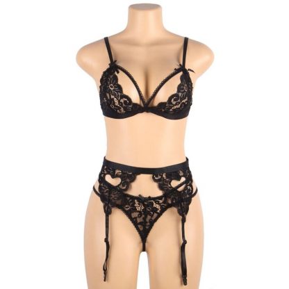 SUBBLIME SET TRES PIEZAS SUJETADOR + LIGUERO + TANGA - Imagen 10