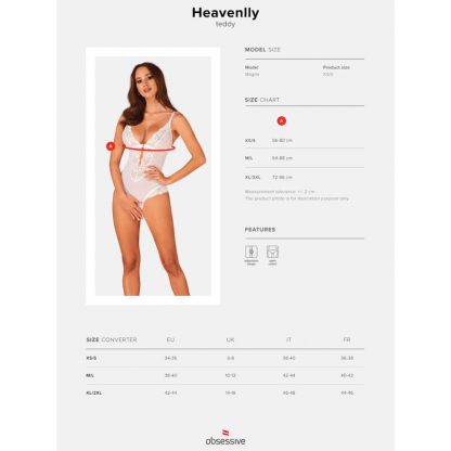 Obsessive – Heavenlly Crotchless Teddy