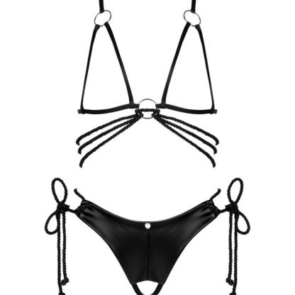 Obsessive - Cordellis Set Sujetador Y Tanga Sin Copas Talla Unica - Imagen 3