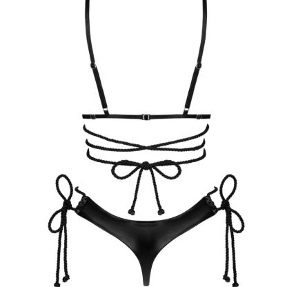 Obsessive - Cordellis Set Sujetador Y Tanga Sin Copas Talla Unica - Imagen 4