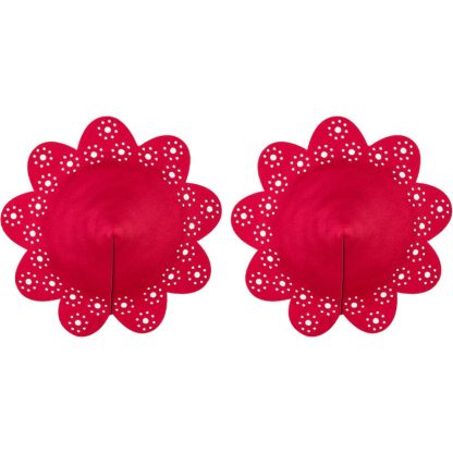 Obsessive - A770 Pezoneras Rojo Talla Unica - Imagen 4