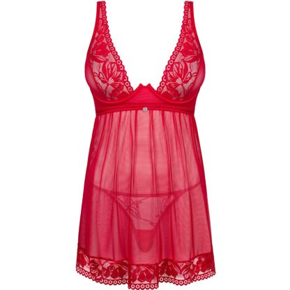 Obsessive – Lacelove Babydoll & Tanga Rojo