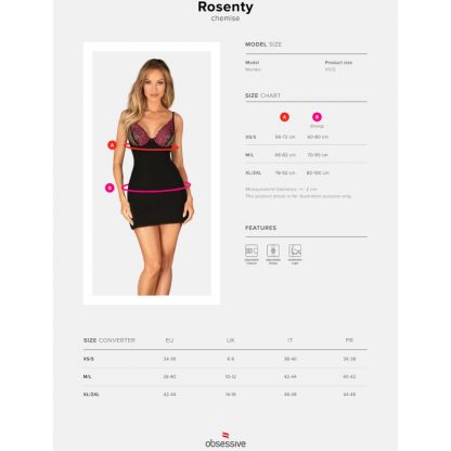 Obsessive - Rosenty Chemise & Tanga - Imagen 7